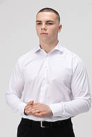 Рубашка классическая однотонная мужская OnMe CTM OM-MBC02310 L Белый (2000990008893) z114-2024