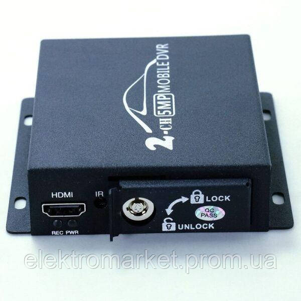 Мобильный AHD видеорегистратор на 2 камеры Pomiacam HD DVR Черный (100399) ET, код: 1512863 - фото 4 - id-p2159550512