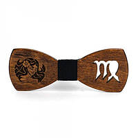 Дерев'яна Краватка Метелик Gofin Со Знайом Зодіака Діва Gbdh-8316 PZ, код: 2341393