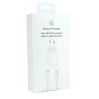 Комлект зарядного устройства Wuw PD18W iPhone 11 Pro Max Type-C Lightning 1m White DH, код: 8404028