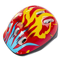 Защитный шлем обычный Fire. Red Размер S: 50-54 см (989149504) UP, код: 1818528