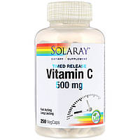 Витамин С Timed Release Vitamin C Solaray 500 мг 250 кап. MP, код: 7288047