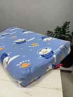 Дитяча ортопедична подушка блакитна космонавти Отличное качество