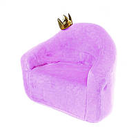 Детское кресло Zolushka Принцесса 50см Фиолетовое (ZL450) TO, код: 2606163