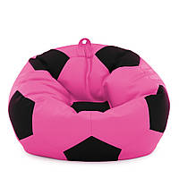 Кресло мешок Мяч Оксфорд 120см Студия Комфорта размер Большой Розовый + Черный BK, код: 6498903
