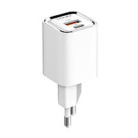 Сетевое зарядное устройство LDNIO A2317C USB-C USB-A PD 30W + QC3.0 18W Белый IN, код: 7827113