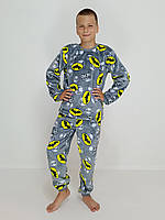 Пижама детская зимняя Triko Batman 134 см Серый (33494032-1) IX, код: 8293154