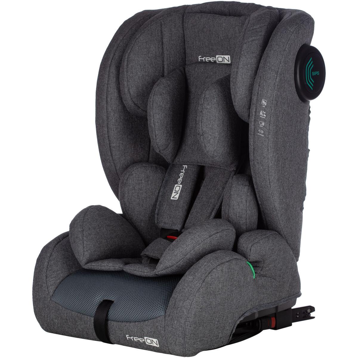 Дитяче автокрісло універсальне FreeON Modus Grey Isofix сірегрупа 1 2 3 від 9 до 36 кг