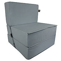 Бескаркасное кресло раскладушка Tia-Sport Поролон 210х80 см (sm-0920-27) темно-серый KB, код: 6537709