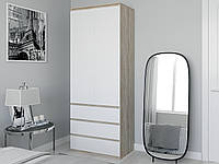 Шкаф со штангой для одежды Moreli T-211 2100x800x500 Дуб сонома-Белый DH, код: 7334315