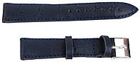 Ремешок для часов кожаный Mykhail Ikhtyar ширина 20 мм Темно-синий (S20-318S navy) UP, код: 8151412
