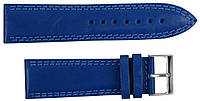 Ремешок для часов кожаный Mykhail Ikhtyar ширина 24 мм Синий (S24-308S blue) UP, код: 8151417