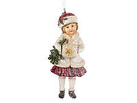Елочная фигурка Christmas Girl с муфточкой Lefard AL186504 ES, код: 8251245