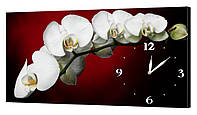 Настенные часы ProfART на холсте 30 x 53 см Белая орхидея (C22_S) NX, код: 1225751