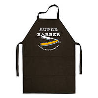 Фартук кухонный с принтом Арбуз Super Barber Wizar for men 68 см Черный GG, код: 8211723