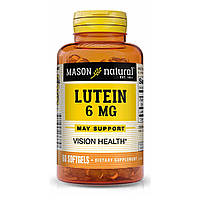 Лютеин 6мг Lutein Mason Natural 60 гелевых капсул MP, код: 7575172