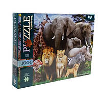 Пазли класичні Danko Toys C1000-10-01-10 1000 ел. Тварини NX, код: 7752970