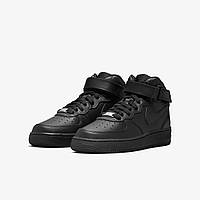Кросівки жіночі Nike Air Force 1 Mid Le (Gs) (DH2933-001) 38 Чорний NL, код: 7642785