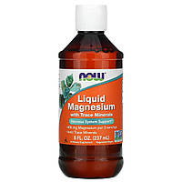 Магний Magnesium Now Foods с концентрата микроэлементов жидкий 237 мл EJ, код: 7701544