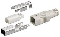 Штекер Goobay FreeEnd-USB2.0 B M набір для монтажу на кабель сірий (75.01.2026) FG, код: 7455022