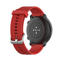 Ремешок BeWatch GT 20мм силиконовый для часов универсальный Красный (1011403) UL, код: 2683166