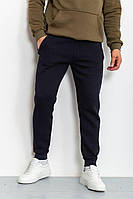 Спорт штаны мужские на флисе темно-синий 211R2071 Ager S QT, код: 8236314