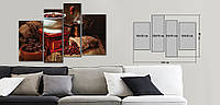 Модульная картина Декор Карпаты Vip Collection 120х80 см (VIP-M4-o721) PK, код: 978980