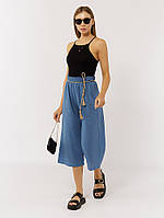 Женские брюки кюлоты S синий Yuki ЦБ-00219304 QT, код: 8418777