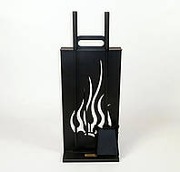 Каминный набор Ferrum Пламя 4 инструмента Черный (814) QT, код: 8246539