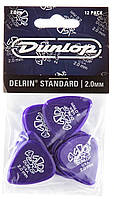 Медиаторы Dunlop 41P2.0 Delrin 500 Standard Plectrum Player's Pack 2.0 mm (12 шт.) XN, код: 6555537