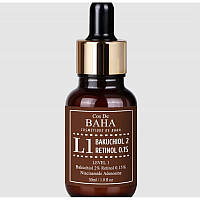 Антивозрастная сыворотка с бакучиолом и ретинолом Cos De BAHA L1 Bakuchiol Retinol Serum 30 CP, код: 8290144