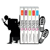 Упоры для книг Glozis Sherlock G-029 30 х 20 см NX, код: 147582