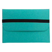 Чехол-сумка из войлока фетр Wiwu Apple MacBook 13,3 Turquoise KP, код: 7685301