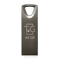 Флеш-накопитель USB 64GB TG 117 Metal Series Black (TG117BK-64G) EM, код: 6704365