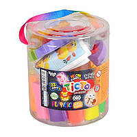 Креативное творчество Тесто для лепки FLUORIC Danko Toys TMD-FL-22-01U 22 цвета SM, код: 8241599
