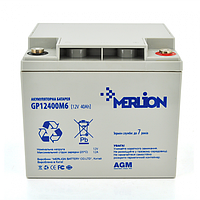 Аккумуляторная батарея Merlion AGM GP12400M6 12V 40Ah ET, код: 7396534