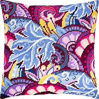 Набір для вишивання декоративної подушки Чарівниця Фіолетова казка 40×40 см V-195 PK, код: 7243149
