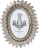 Фоторамка декоративная Лепестки для фото 10х15см состаренное серебро DP68420 BonaDi TN, код: 8382599