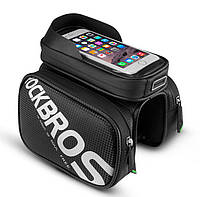 Велосипедная сумка на раму RockBros для телефона до 6,2 ( код: IBV006B ) BK, код: 6499225
