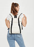 Женский рюкзак ролл Sambag RollTop Milton молочный (24211011) GG, код: 8111433