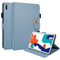 Чехол-книжка Animal Wallet Huawei MatePad 10.4 2021 Bear Голубой QT, код: 8096967