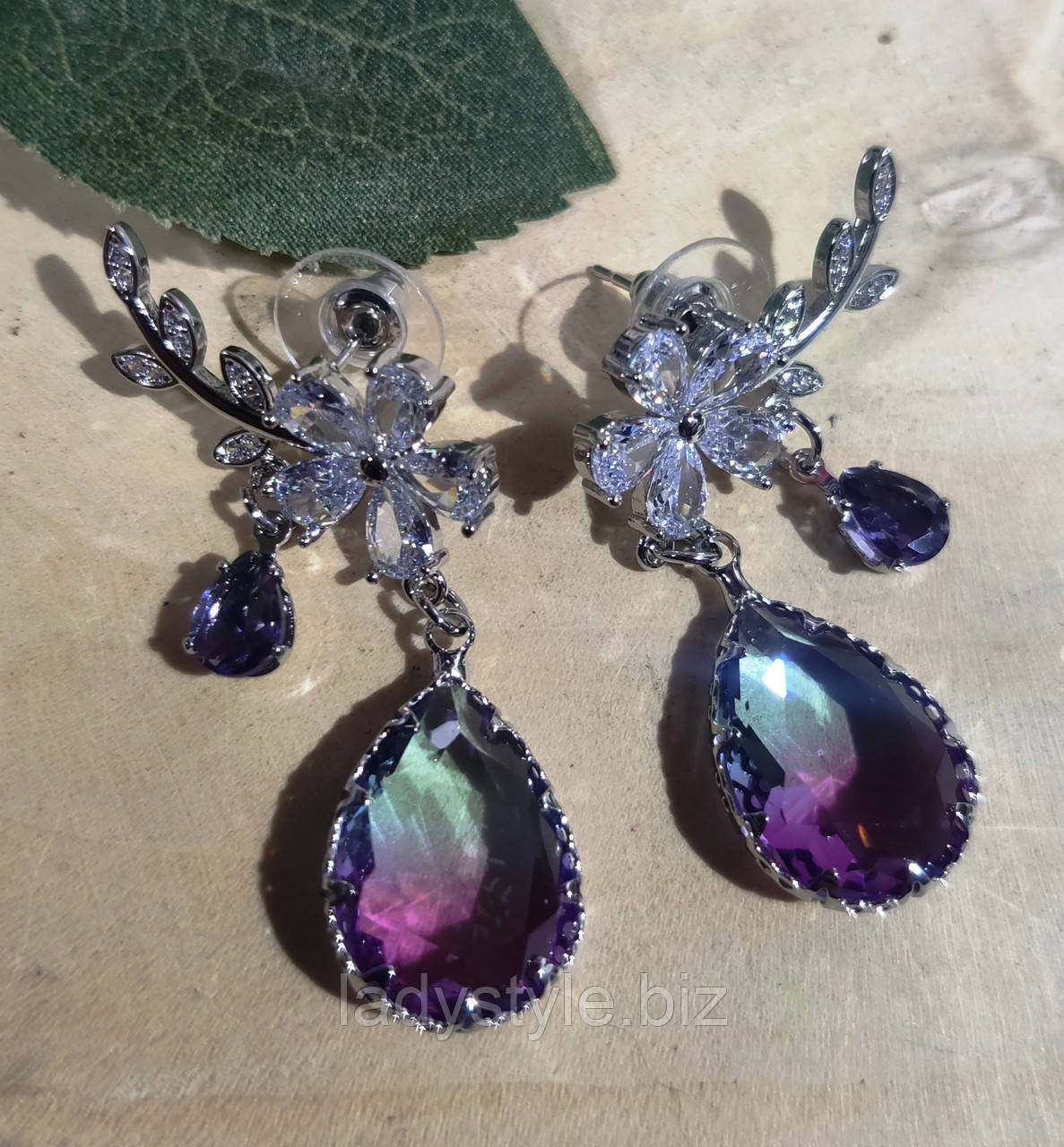 серьги- гвоздики "Візантія" от студии LadyStyle.Biz