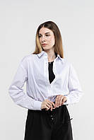 Рубашка однотонная женская OnMe CTM OM-WTC02329 XS Белый (2000989924401) GG, код: 8310907