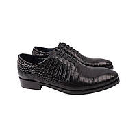 Туфлі чоловічі Brooman Чорні натуральна шкіра 873-21DT 43 PZ, код: 7367983