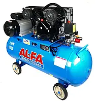 Компресор AL-FA ALC100-2 100 л, 3.8 кВт, 8 бар, 660 л/хв, 2-поршневий POLAND