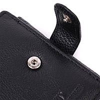 Интересный бумажник с блоком под документы из натуральной кожи ST Leather 22480 Черный Отличное качество