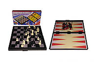 Игровой набор Magnetspel 3 в 1 шашки нарды шахматы MIC (IGR47) PZ, код: 2330400