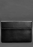 Кожаный чехол-конверт на магнитах для ноутбука Универсальный Черный BlankNote PZ, код: 8132071