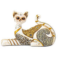 Фігурка інтер'єрна Golden cat 22 см ArtDeco AL117991 UP, код: 7523068