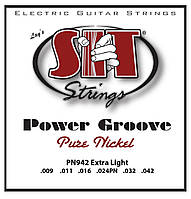 Струны для электрогитары SIT SITPN942 Extra Light Pure Nickel Wound Electric Guitar String 9 ET, код: 6556299